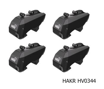 Střešní nosič HAKR HV0344/HV5002 Wing Black pro SKODA Karoq