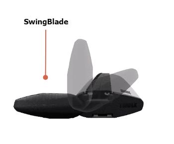 Střešní nosič THULE Evo WingBar Black 7104/7113B pro AUDI A4 Allroad SwingBlade