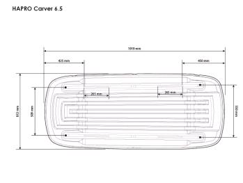 Střešní box Hapro Carver 8.5  Anthracite