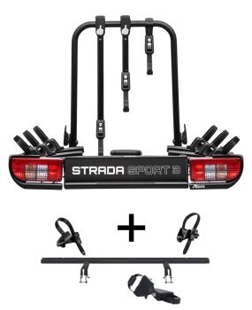 Nosič kol Atera Strada Sport M3 PRO Black + adapter 022 625 PRO (3+1)